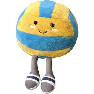 Cute Volleyball Stuff Soft Sports Stuffed Plush Pillow, Funny Plush Volleyball Gifts for Teen Girls Boys