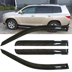 Lifeinfinity Original 4pcs Rain Guards Set, Outside Mount Window Deflectors, Good Looking Side Window Visors Compatible with 2008-2013 Toyota Highlander |94063|