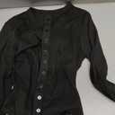 Womens Long Sleeve Tops Fall Lightweight Cardigan Cropped Going Out Shirts Ribbed Button Down Cute Trendy 2025 Size L