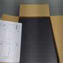 Spacrea Metal Desk Organizers and Accessories, Dual Monitor Stand Riser with Drawer and 2 Pen Holders, Desk Accessories & Workspace Desktop Organizers for Office Supplies (Black)