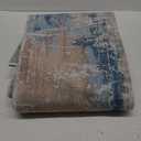 Machine Washable Area Rug 8x10 Blue Brown Large Living Room Indoor Accent Rug Neutral Modern Abstract Low Pile Carpet Non Slip Distressed Throw Rug Bedroom Office Dining Room