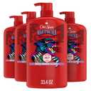 Old Spice Cleansing Body Wash for Men, 3X Defense, 24/7 Shower Fresh with Lasting Scent, 2-in-1 Body & Face Wash, NightPanther with Rich Warm Scent, 33.4 (Pack of 4)