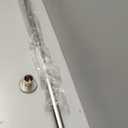 BRIOFOX Industrial Shower Curtain Rod - Spring Tension Shower Rod 43-72 Inch Tension Curtain Rod for Window or Bathroom, Satin Nickel