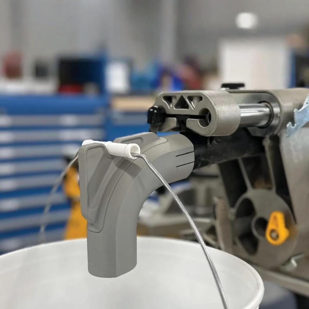 Dust Collector Kit for DeWalt DWS780 Miter Saw, No-Vacuum Attachment System, 5-Gallon Bucket Compatible, Sawdust Collection System (Gray)