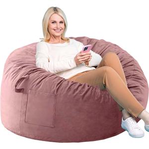Bean Bag Chairs, Memory Foam Stuffing Bean Bag Chair for Adults/Teens/Kids, Medium