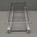 Fridge Drawer Organizer, Refrigerator Organizer Bins, Pull Out with Handle, Shelf Holder Storage Box, Clear Container for Food, Drinks, Fit for Fridge Shelf Under 14 *7.5*5 In (2 Pack Medium)