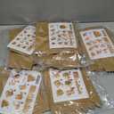 NUOBESTY 5PCS Unfinished Christmas House with Paint Set Art and Craft House for Kids DIY Crafts Woodworking Building Project for Children to Build& Paint