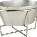 Santa Barbara Design Studio Champagne Buckets - Aluminum Ice Bucket/Tub with Removable Stand, Large, Silver
