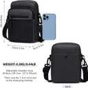 Lohol Small Messenger Bag for Men Women, Water Resistant Adjustable Crossbody Sling bag Purse for Travel Sports