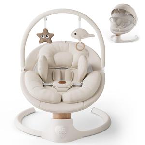Baby Swings for Infants, FasonBaby Electric Baby Swing with Bluetooth Music
Infant Swing with 5 Speeds, 10 Preset Melodies and Remote Control, Portable Baby Swing for Indoor and Outdoor
