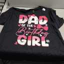 Dad of The Birthday Girl Cat Kitty Family Matching T-Shirt, 2XL