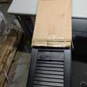 Louvered Vinyl Exterior Shutters Pair in #002 Black ( 12" W x 36" H)