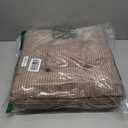 HIGOGOGO Tufted Corduroy Recliner Seat Cushion for Elderly, High Density Foam Large Square Seat Cushion for Recliner Chair, Floor Pillow, Office Chair, Car, No Pressure on Thighs, 20x20x4 (Brown)