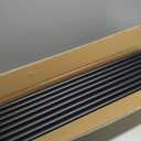 105 Pack 26 inch Aluminum Balusters for Deck Railing,Black Round Metal Spindles for Staircase,3/4" Diameter Hollow Deck Ballasters with Screws and Connectors for Railing Fencing Porch Stair Spindles