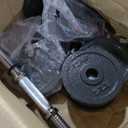 Amazon Basics Adjustable Dumbbell Hand Weight Set, 38 pound, Black