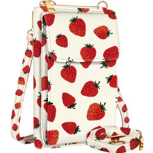 Miss Adola Cute Small Crossbody Purse Cell Phone Bags for Women - Leather Cellphone Wallet Purse with Shoulder Strap