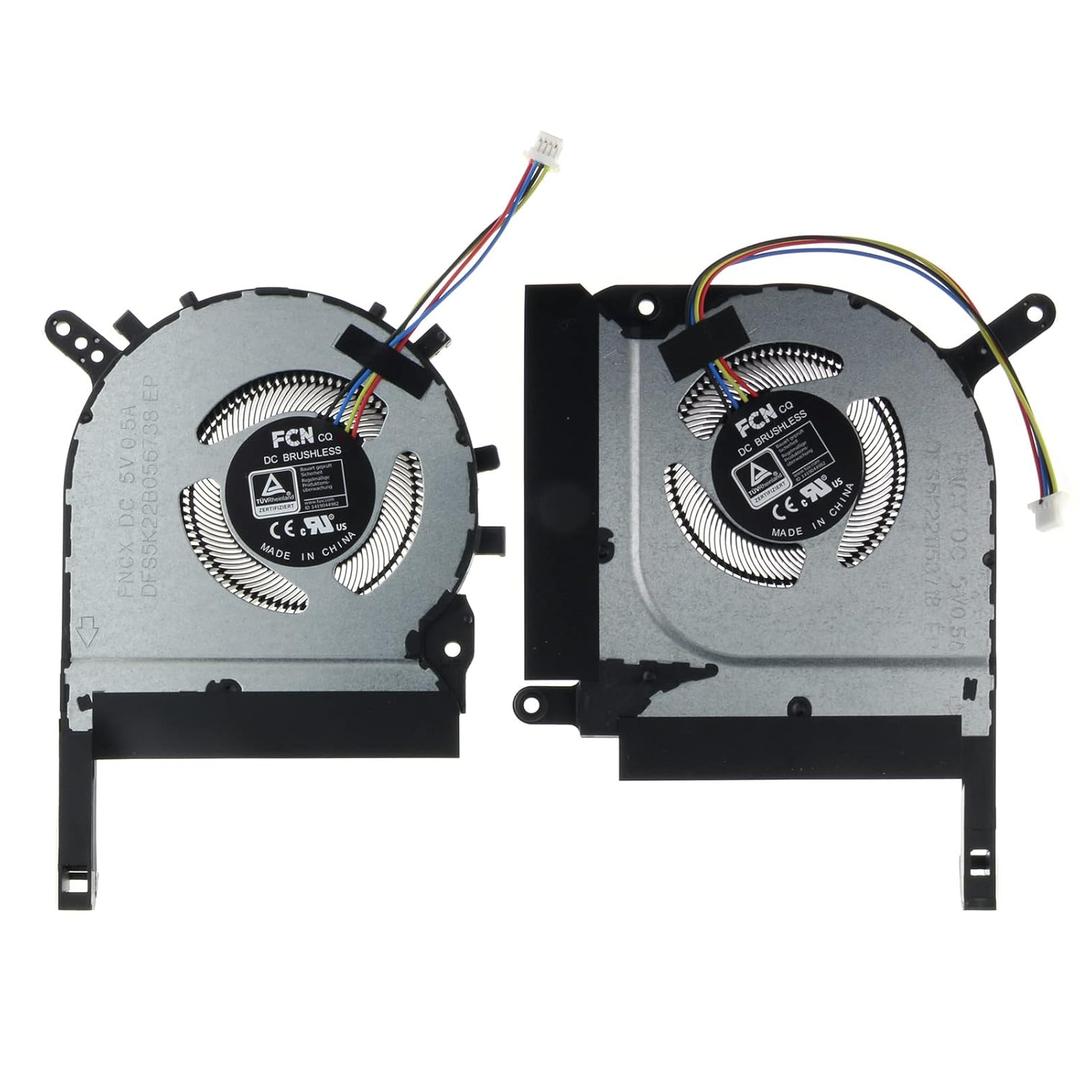 CPU GPU Cooling Fan for ASUS TUF A15 A17 2021 FA506IC FA506IE FA506IHR FA506QE FA506QM FA506QR FA706IC FA706IE FA706IHR FA706QE FA706QM FA706QR FX506HC FX506HE FX506HM FX706HC FX706HE FX706HM