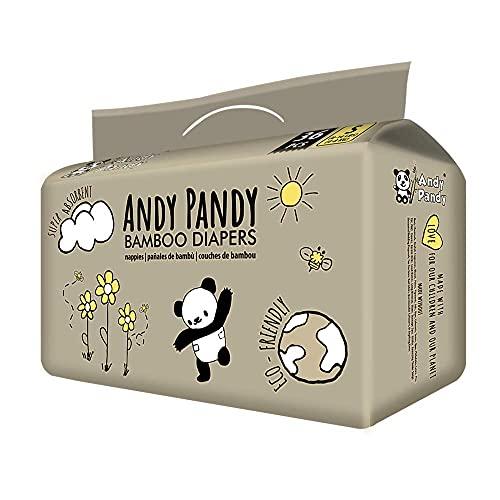 Andy Pandy Disposable Diapers Newborn, White, 8-16 lbs, 108 Count