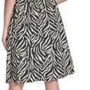 DKNY Women's 3/4 Sleeve Collared Neck Cotton Poplin Shirt Dress, Size 16