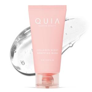 QUIA Collagen Wrapping Mask 75ml - Clinical +92% Firmer Appearance - Overnight Glass Skin Peel Off - Korean Skincare - All Skin Types - Better Than Sheet Masks Expiration: 9/30/28