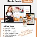 Kootek Aluminium Cake Turntable, 12 Inch Rotating Cake Stand, 35 pcs Cake Decorating Kit Supplies with 24 Numbered Icing Piping Tips, 2 Frosting Spatula, Pastry Bags and Other Baking Tools