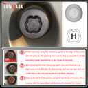 Type H Wheel Locking Nut Key for Land Rover, Lug Nut Removal Tool | Wheel Lock Nut Socket Adapter, Anti-Theft Lug Nut Removal Tool, Anti-Theft Screw Remover, Repair Tool, Tyre Fitting, garage