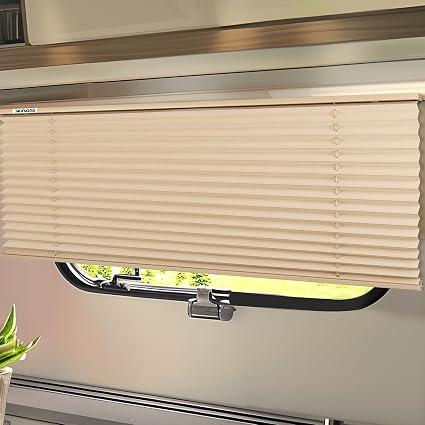 RV Blinds for Camper Windows, RV Window Shades, 44" W x 38" L, Cappuccino