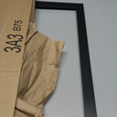 JCJMY 16.5x23.4 A2 Picture Frame Black with 11.7x16.5 A3 Mat, Display Photo 11.7x16.5 with Mat or 16.5 x 23.4 Without Mat, Wall Hanging Large Frame with Plexiglass, Black