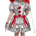 Spooktacular Creations Girls Clown Costume, Evil Clown Dress, Halloween Scary Jester Costume for Girls Halloween (Small(5-7 yrs))
