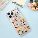 Bonoma for iPhone 17 Pro Case 2025, Sparkly Luxury Marble Back, Magnetic Support for MagSafe Shockproof Cover, Crystal and Corner High-Duty Protection for Girls Women