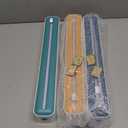 UKQRRTC 3Pcs Plastic Wrap Dispenser with Slide Cutter, Practical Food Wrap Dispenser, Refillable Cling Film Dispenser, Reusable Cling Wrap Dispenser