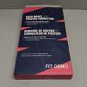 Fit Geno Back Brace Posture Corrector for Men & Women: Shoulder Straightener Adjustable Full Back Support Pain Relief - Scoliosis Hunchback Spine Corrector (Small) (Beige)