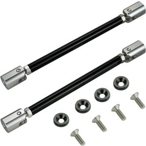 STETION Universal Splitter Strut Rods 9.44''-11'' Length Front Bumper Lip Support Strut Rod Tie Bars Fit Most Vehicles (9.44'' - 11'' Length)