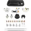 Tailgate Handle Latch Rebuild Kit, Compatible with 1997-2007 Ford F150 F250 F350 Super Duty | Replaces# 80238, 7L3Z9943400AA, Complete Rear Tail Gate Door With Key Hole Bezel Lock Bolt Hinge Cable Set