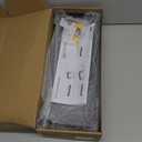 WOPITUES Floating Shelves with Wire Storage Basket, Bathroom Shelves Over Toilet with Protective Metal Guardrail, Wood Wall Shelves for Bathroom, Bedroom, Living Room, Toilet Paper-Black (15.7 inch)