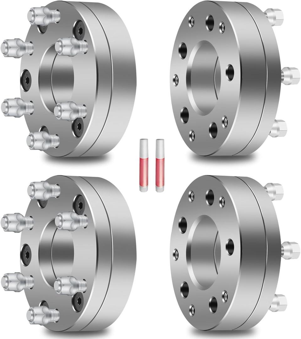 SCITOO 4X 5x5 to 6x5.5 Wheel Spacers Adapters 6 Lug 14x1.5 78.1mm 2" fits for 1979-1986 for C1500 1999-2014 for Grand for Cherokee 1975-1986 for C10
