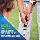 2 x Clip-On Golf Grip Trainer, Golf Swing Training Aid for Improving Proper Hand Positioning (BLACK+YELLOW)