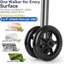 Folding Walker for Seniors with Basket：Standard Walkers for Seniors Elderly