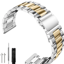 Quick Release Stainless Steel Watch Band Matte Brushed Metal Watchband 14mm 16mm 18mm 20mm 22mm 24mm Universal Solid Stainless Steel Metal Smartwatch Bracelet Replacement Band for Men Women