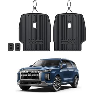 Kick Mats for 2020-2024 2025 Hyundai Palisade 7 Seats Captain Chairs SUV Car Mat Accessories, All Weather TPE Seat Back Backrest Protector for Calligraphy (2020-2025 | for Palisade 7 Seats)