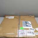 Round Coffee Table, Small Coffee Tables for Living Room, Wood Coffee Table with Metal Frame, Floor Table Desk for Sitting on The Floor, Home, Office, Farmhouse, Dark Gray (23.6" D x 17.7" H)