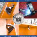 Weld on Shackle/Clevis Mounts 1" Thick Steel (Pack of 2)