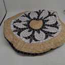 Round Table Cloth Mosaic Mandala Tablecloth Elastic Edge Fitted Table Cover Fits Tables Up to 45"-50" Diameter