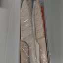 Astercook Knife Set, 13 Pieces Kitchen Knives Set with Healthy Anti-Rust Coating, Dishwasher Safe, Stainless Steel Chef Knife Sets with 6 Blade Guards, Perfect Holiday Gifts for Kitchen (Large, Cream)