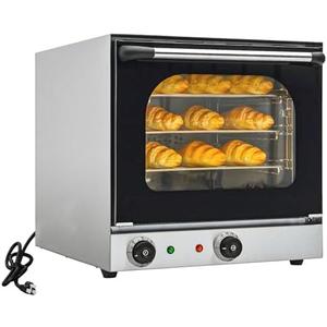 Culistra Commercial Covection Oven, 3-Tier Wiring Grids, Half-Size Electric Convection Oven Contertop, 1750W, Stainless Steel Chamber, for Catering, Bakeries, Perfect for Iftar,CSA Certified