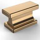 Asidrama 20 Pack Champagne Bronze Kitchen Cabinet Knobs Brushed Brass Dresser Knobs Drawer Knobs Gold Cabinet Hardware Zinc Knobs for Dresser Drawers (Single Hole Knob)