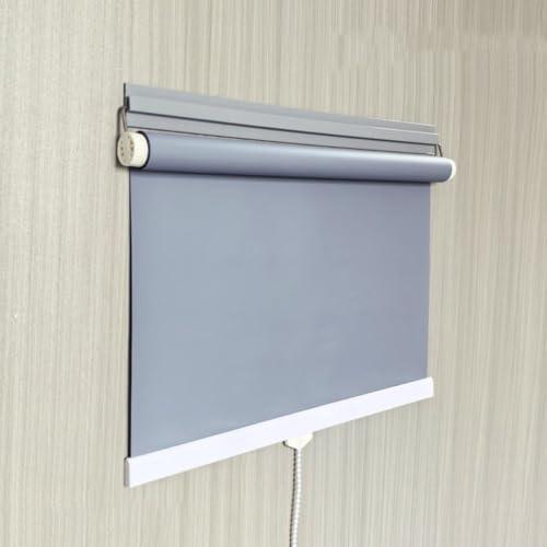 Blackout Roller Shades,Retractable Roller Blinds,Privacy Screen for Windows,grey-W60xH150cm(24x59in)
