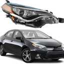 munirater Headlight Assembly for Corolla 2017 2018 2019 L/LE/LE/CE Right Headlamp Passenger Side 81110-02M70