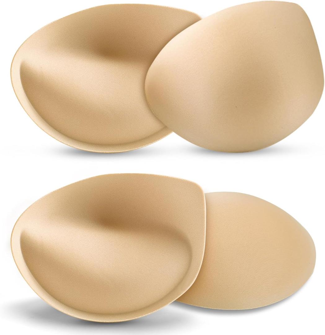 BeaGirl Super Thick Bra Pad Inserts Breathable Breast Enhancers Inserts for Women Bikini Sports Bra Super Soft