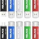 ABLAZE 32GB Type C Flash Drive 10 Pack, Dual USB 2.0+USB C Memory Stick Thumb Drive Compatible with iPhone 16/ 15, Android Smartphone, Computers, Tablets, Mac, iPad, PC